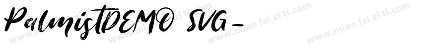 PalmistDEMO SVG字体转换
